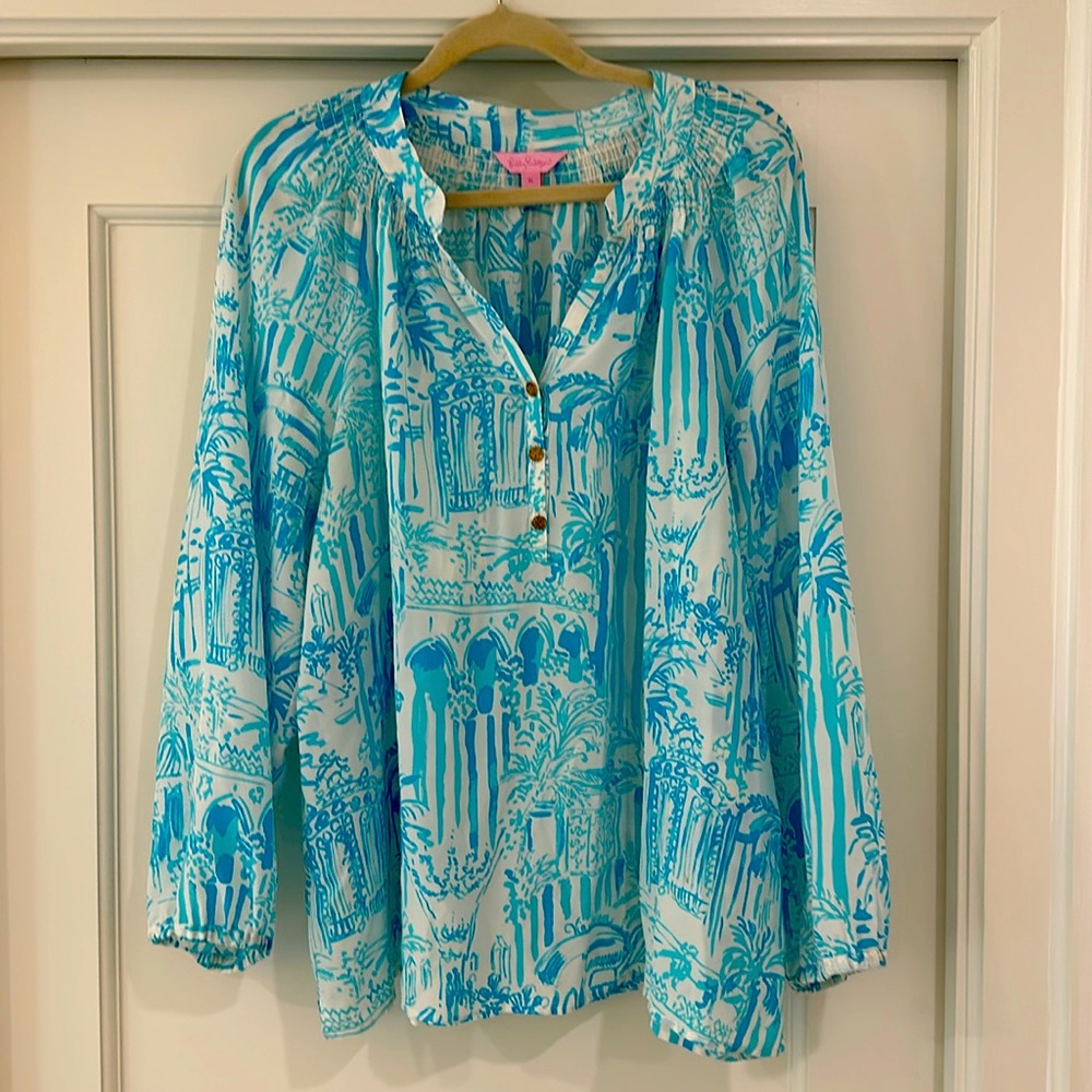 Silk Lilly Pulitzer Blouse